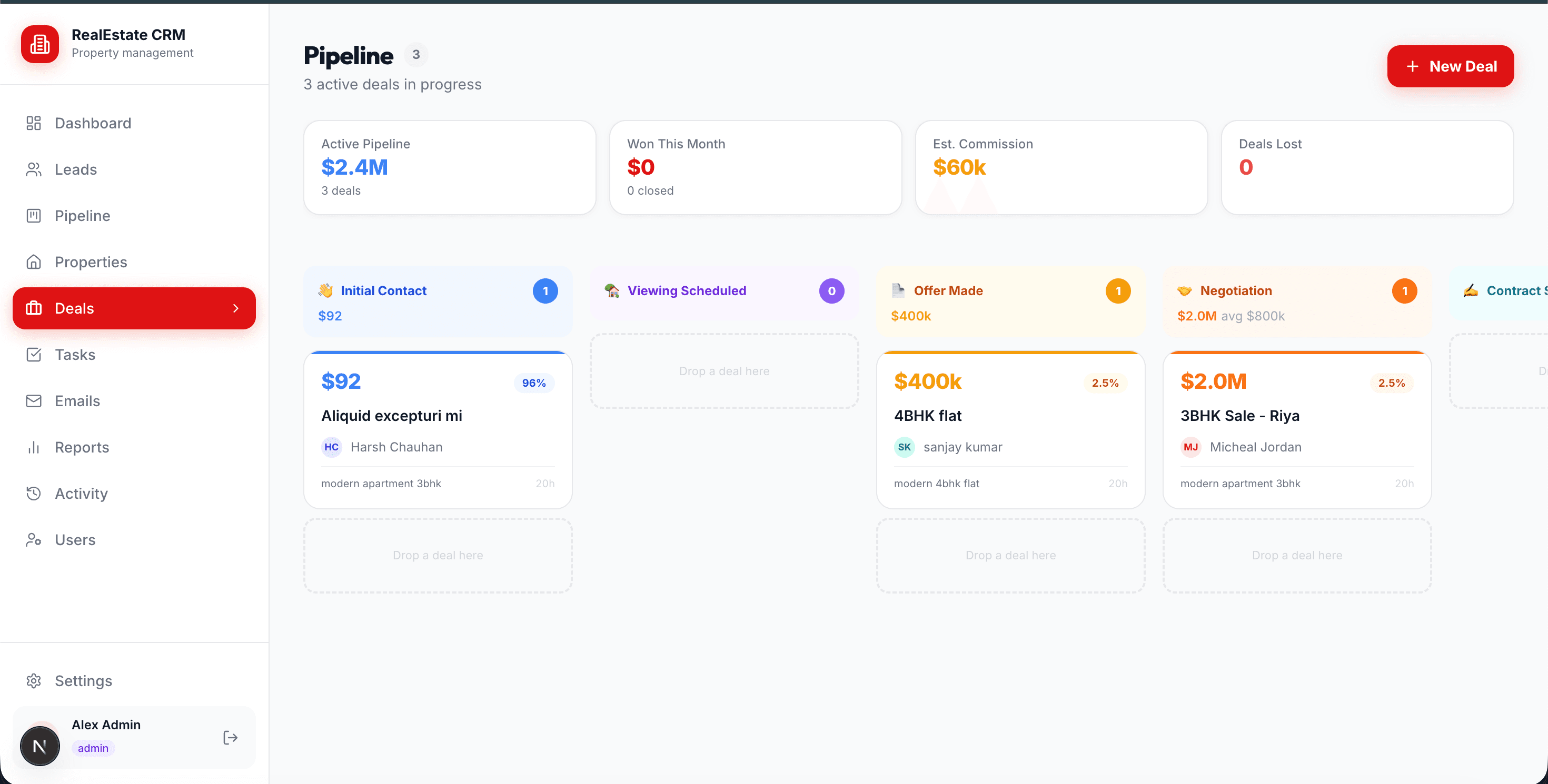 Property Management interface preview